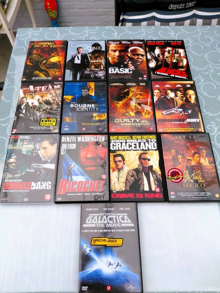 Set van 13 actie & thriller dvd’s., Ophalen of Verzenden, Actie