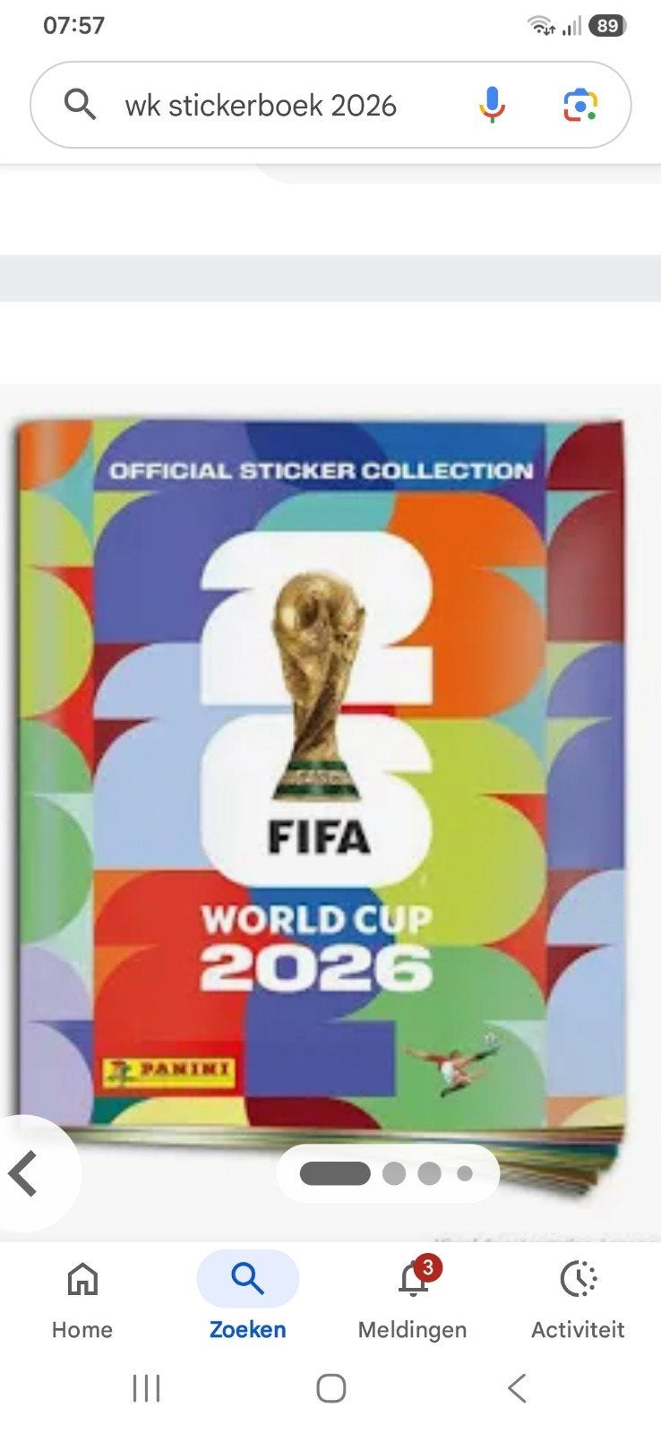 Aankoop PANINI STICKERS WK VOETBAL 26., Ophalen of Verzenden