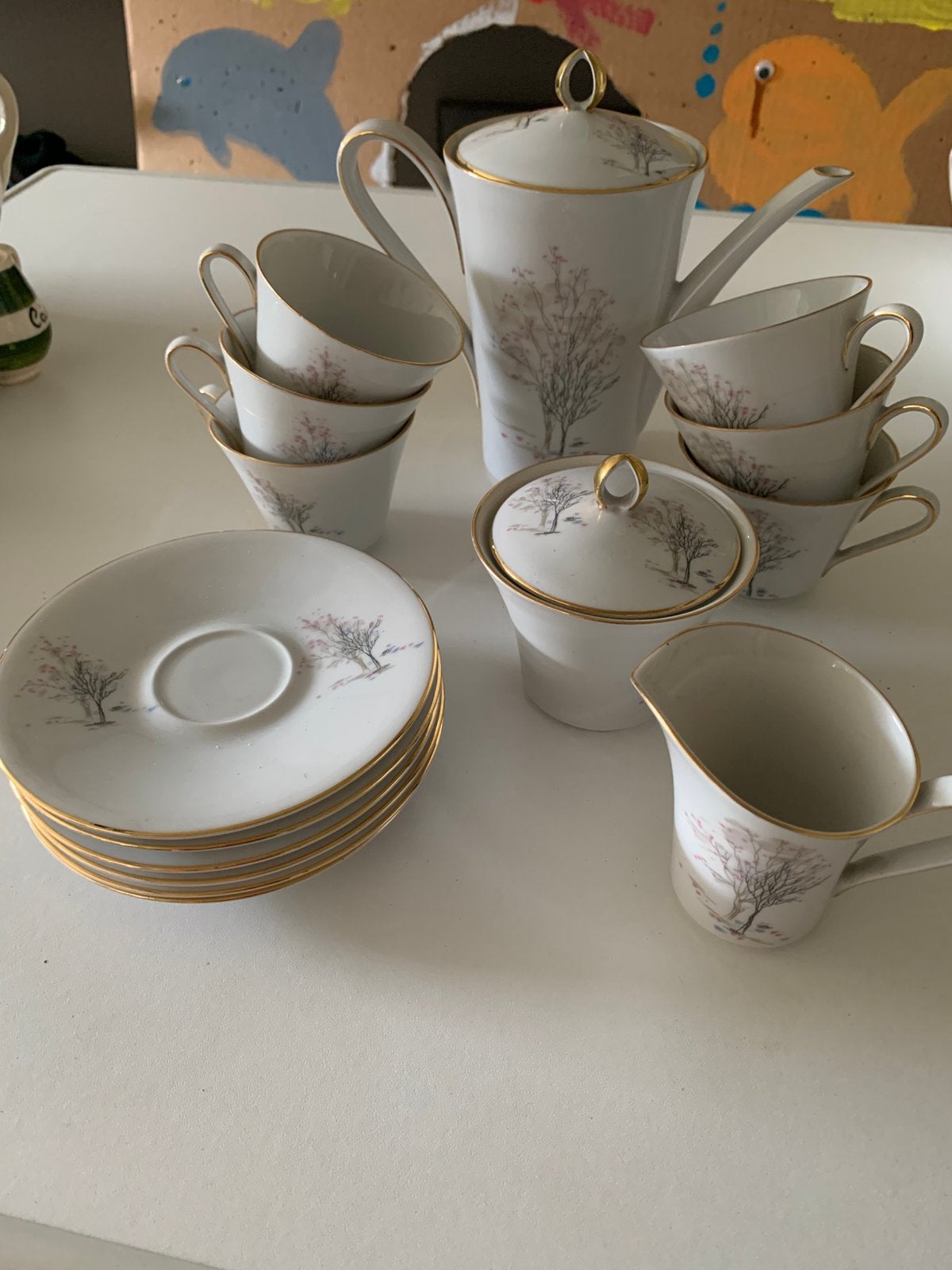Antieken koffieservies., Ophalen