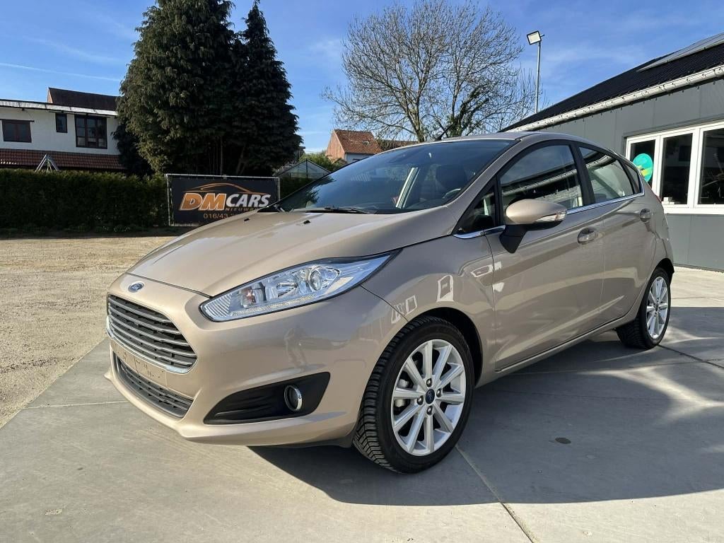 Ford Fiesta 1.0 i Ecoboost Titanium/Automaat/Airco/64.994 km, Stof, Bruin, Bedrijf, 5 zetels