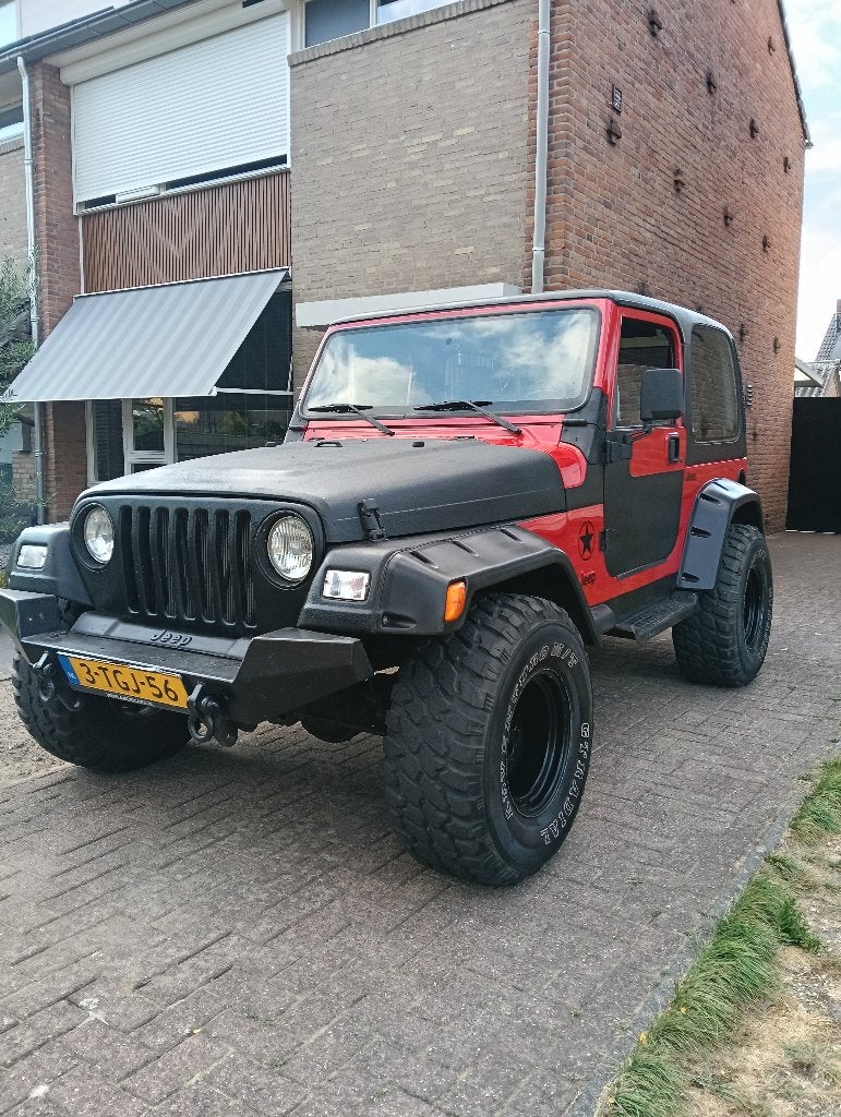Jeep tj Wrangler 4.0 1997 rood, Autos, Rouge, Achat, Entreprise, Attache-remorque
