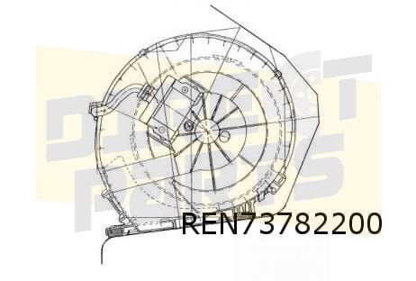 Renault Kangoo (-11/99) (-AC) kachelmotor OES! 7701206550, Neuf, Renault, -, -