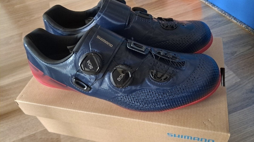 Shimano RC 7 blauw/rood NIEUW maat 44, Ophalen