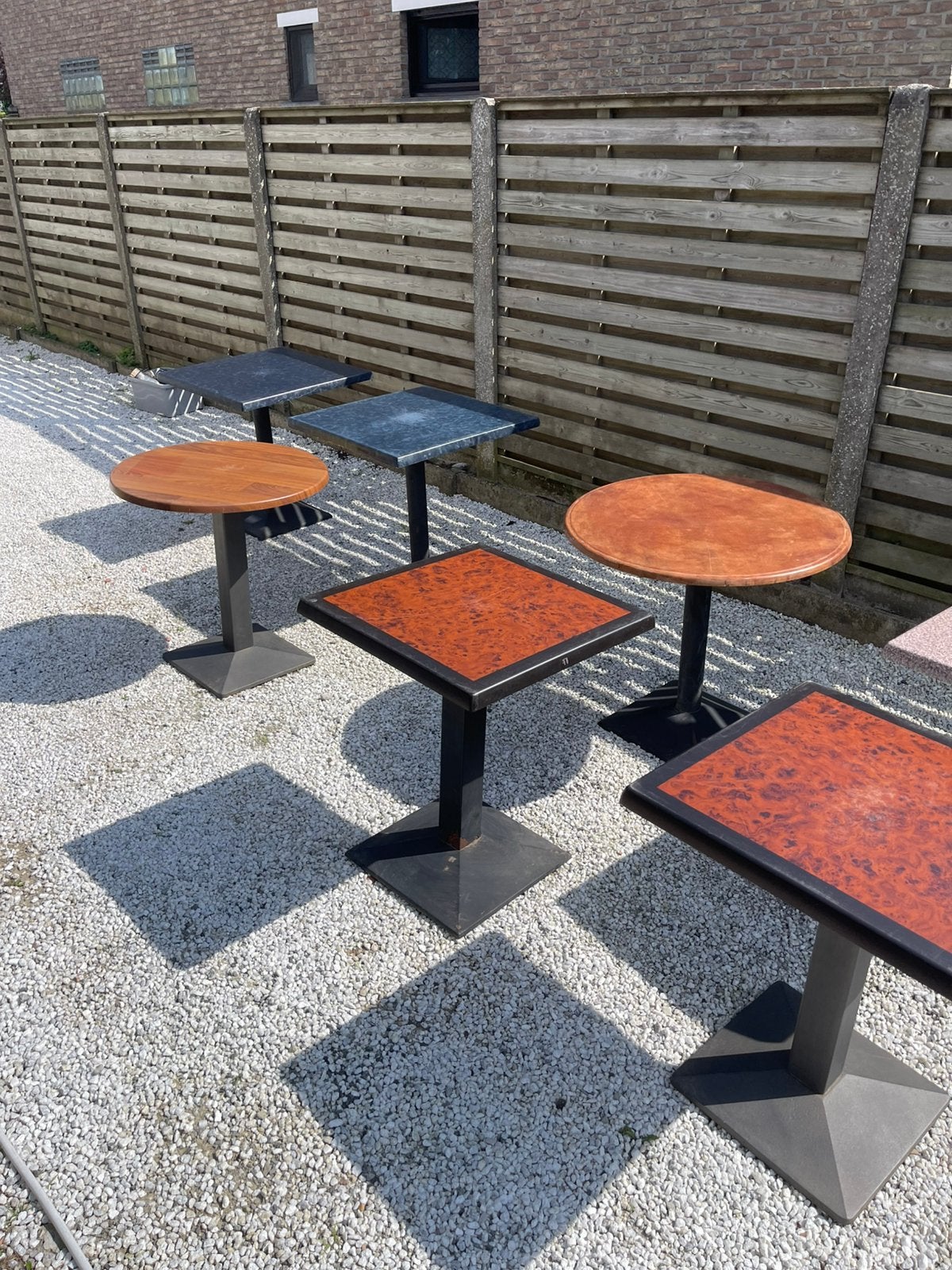 Verschillende terrastafels / tuintafels, Tuin en Terras, Tuintafels, Ophalen, Zo goed als nieuw