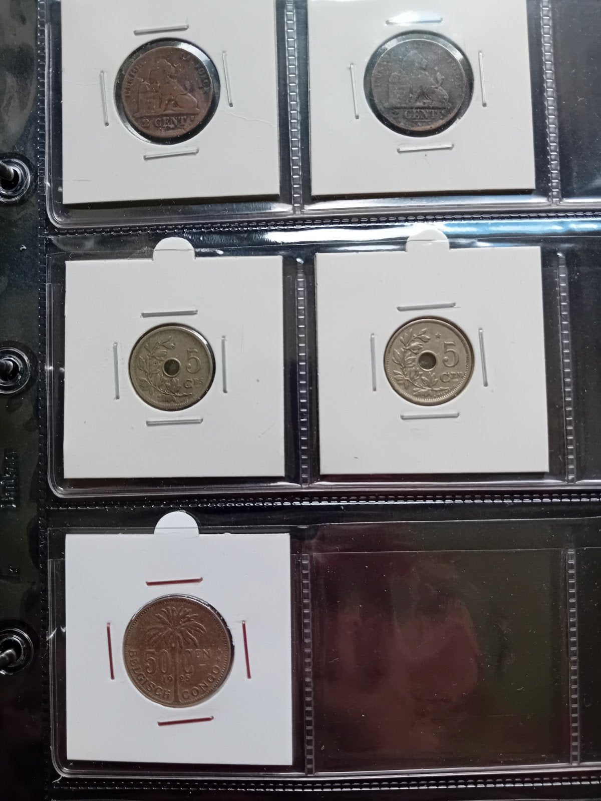 oude munten verschillende landen in album., Ophalen of Verzenden