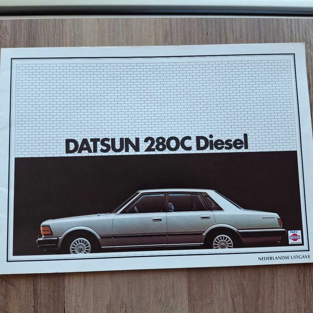 DATSUN  280C Diesel 1981, Boeken, Auto's | Folders en Tijdschriften, Ophalen of Verzenden, Overige merken