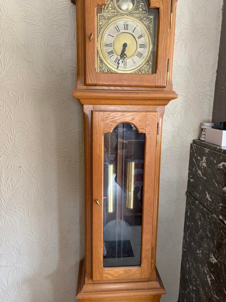Mooie klassieke wandklok met 2 gewichten, Enlèvement