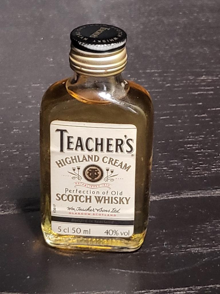 Whisky teacher´s highland cream miniatuur 50ml, Verzamelen, Ophalen, Miniatuur