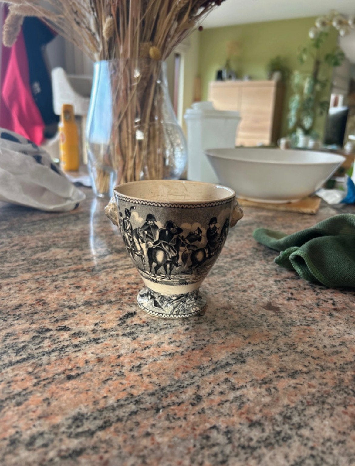 Tasse ancien Napoléon - Faïence Jemappes Cappellemans (XIXe), Antiquités & Art, Enlèvement