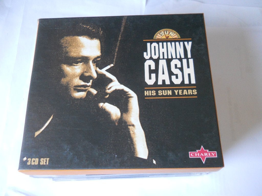 3 CD BOX - JOHNNY CASH - HIS SUN YEARS, Boxset, Pop, Ophalen of Verzenden, Zo goed als nieuw