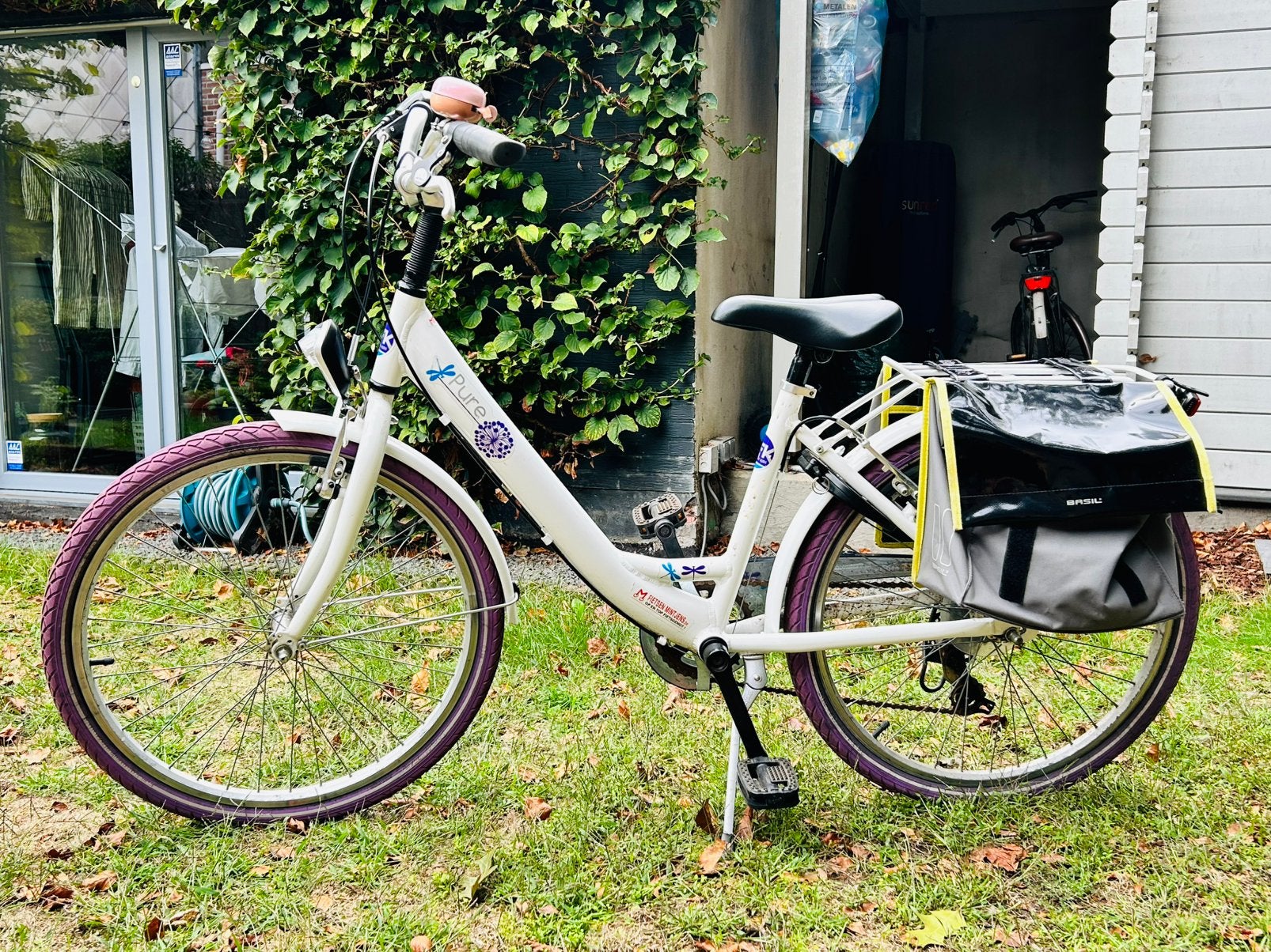 Kinderfiets maat 24 inch merk Pure, Ophalen, Velgrem, Versnellingen, Gebruikt