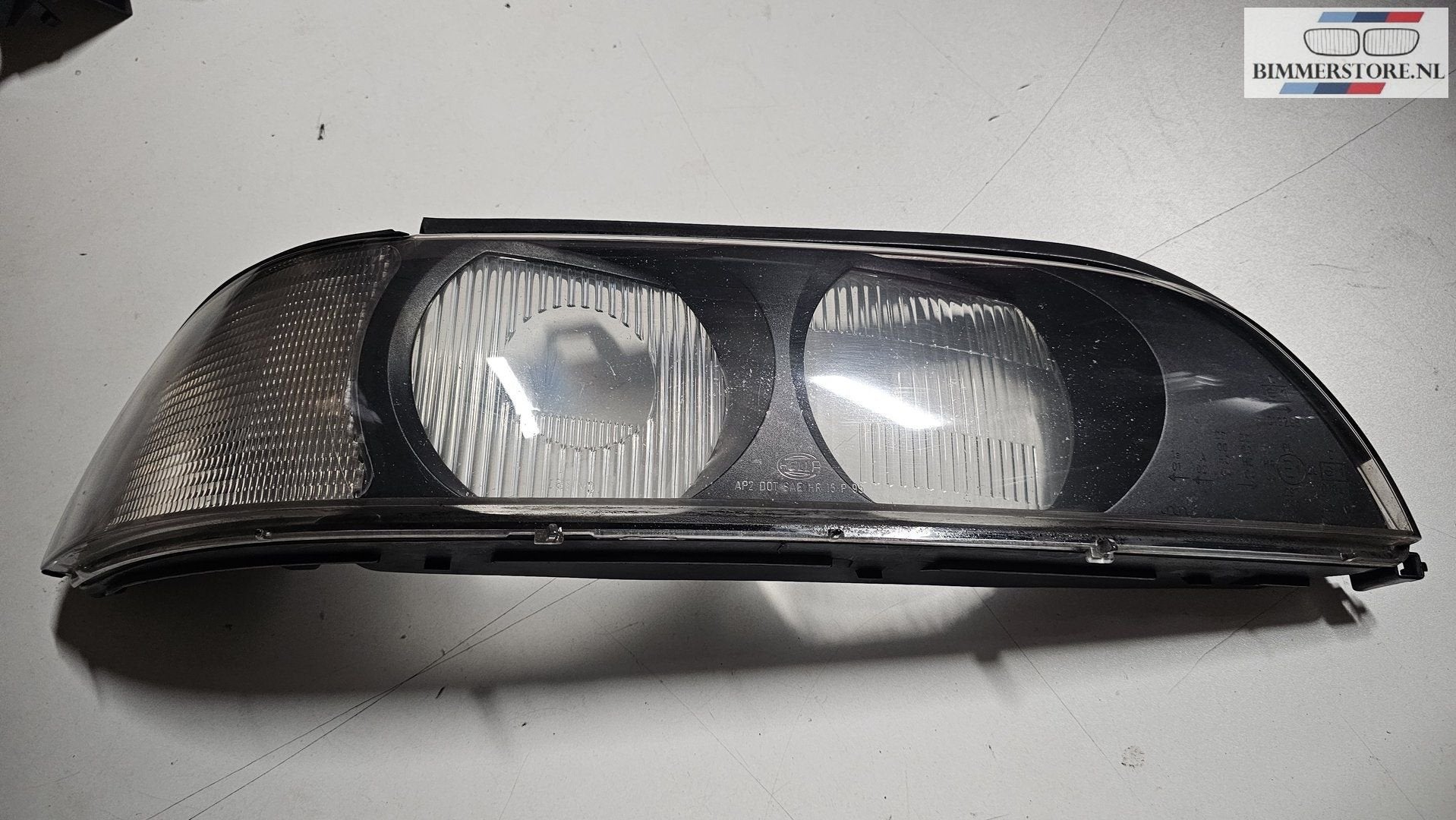 Koplamp kap rechts H7 HB3 Hella wit knipperlicht  BMW 5 seri, Auto-onderdelen, Gebruikt, -, Ophalen of Verzenden, -