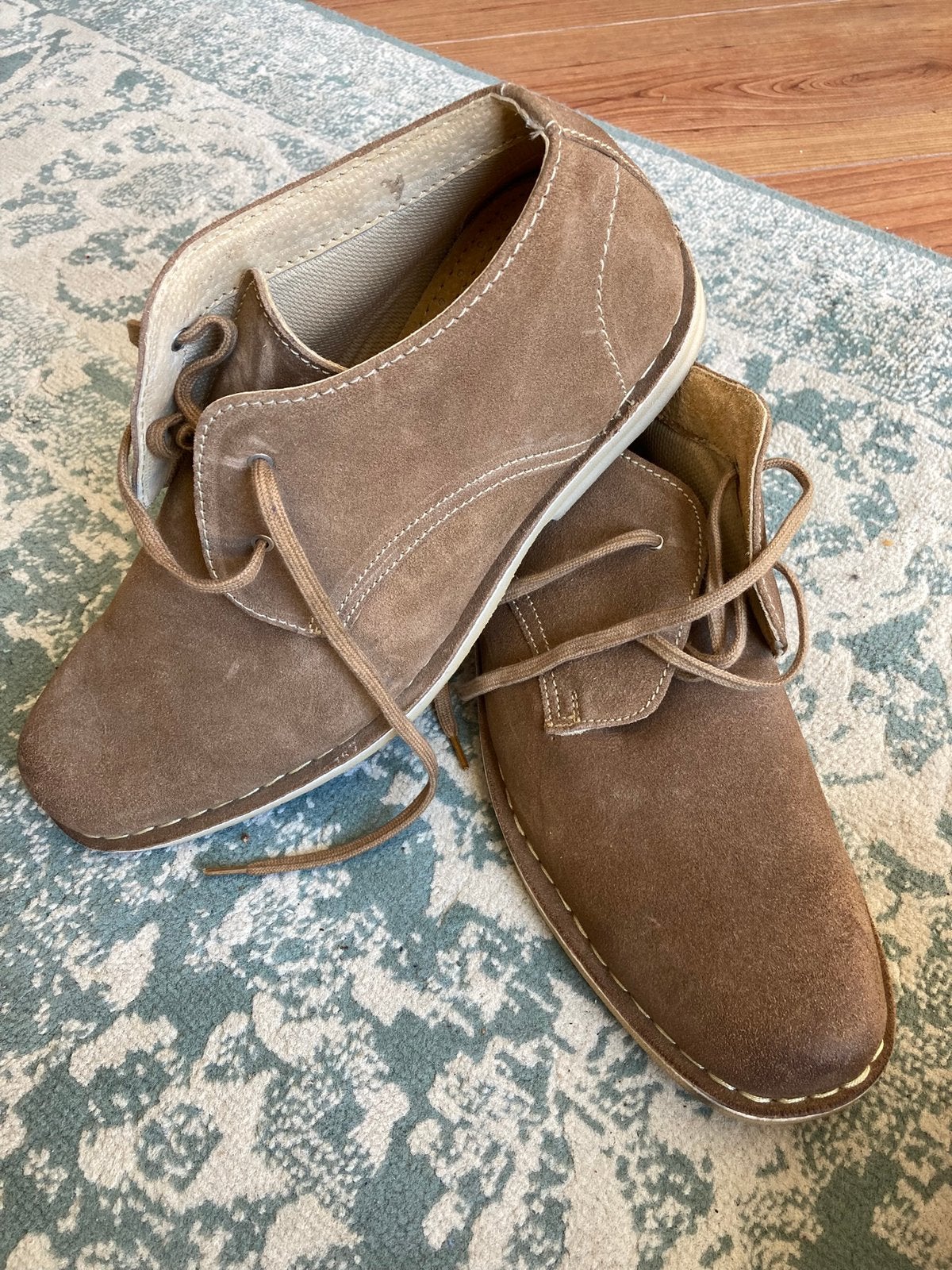 Te koop: Suede herenschoenen | maat 45, Kleding | Heren, Schoenen, Ophalen, Zo goed als nieuw