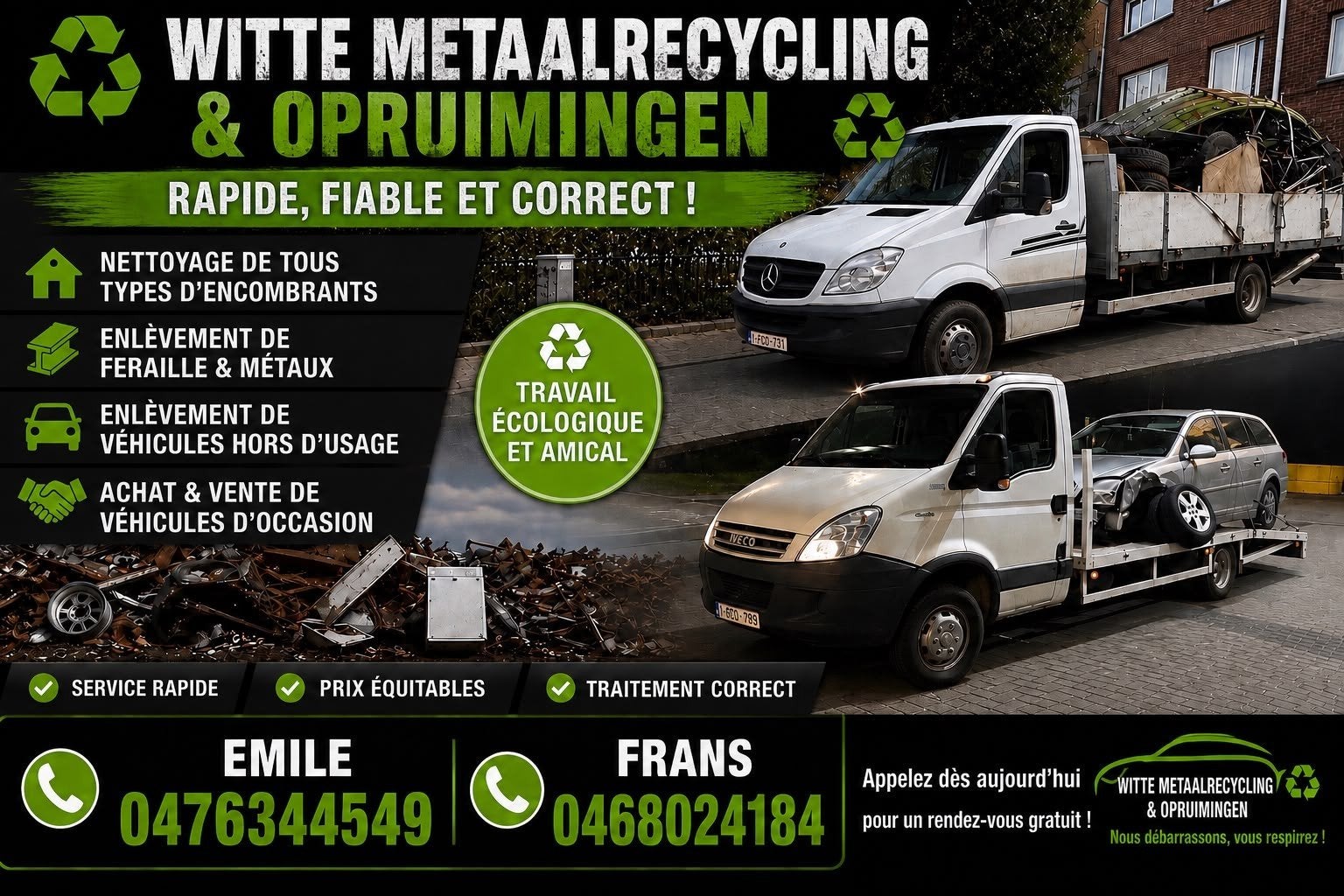 vieux fer, Enlèvement, Utilisé