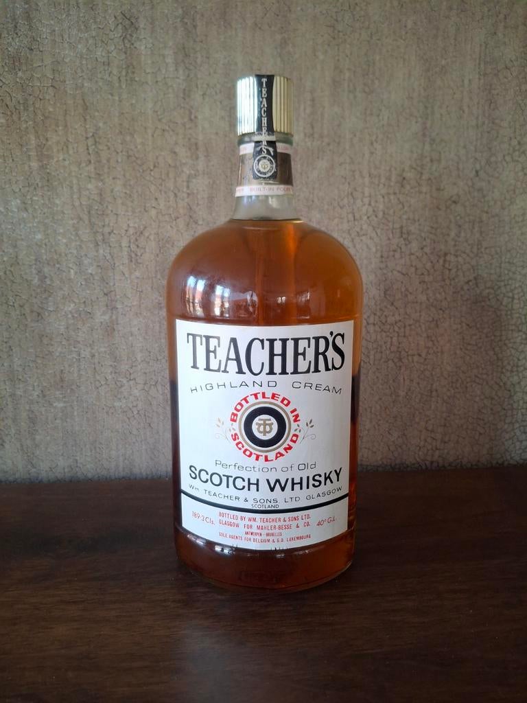 TEACHER'S HIGLAND CREAM 1/2 gallon whisky uit 1975., Verzamelen, Ophalen