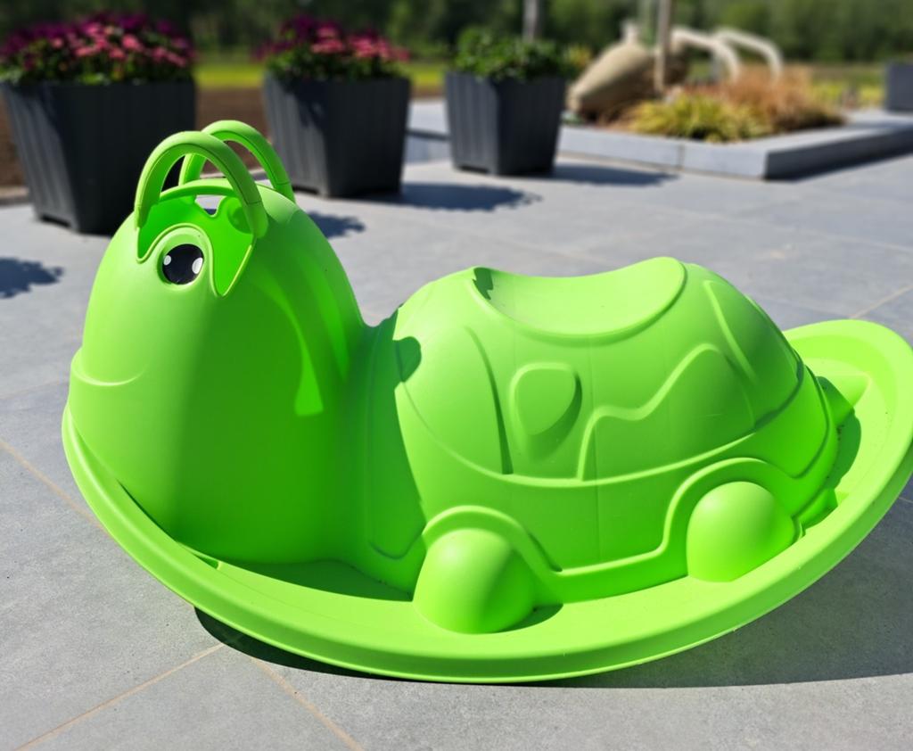 Schommelwip groen, Ophalen