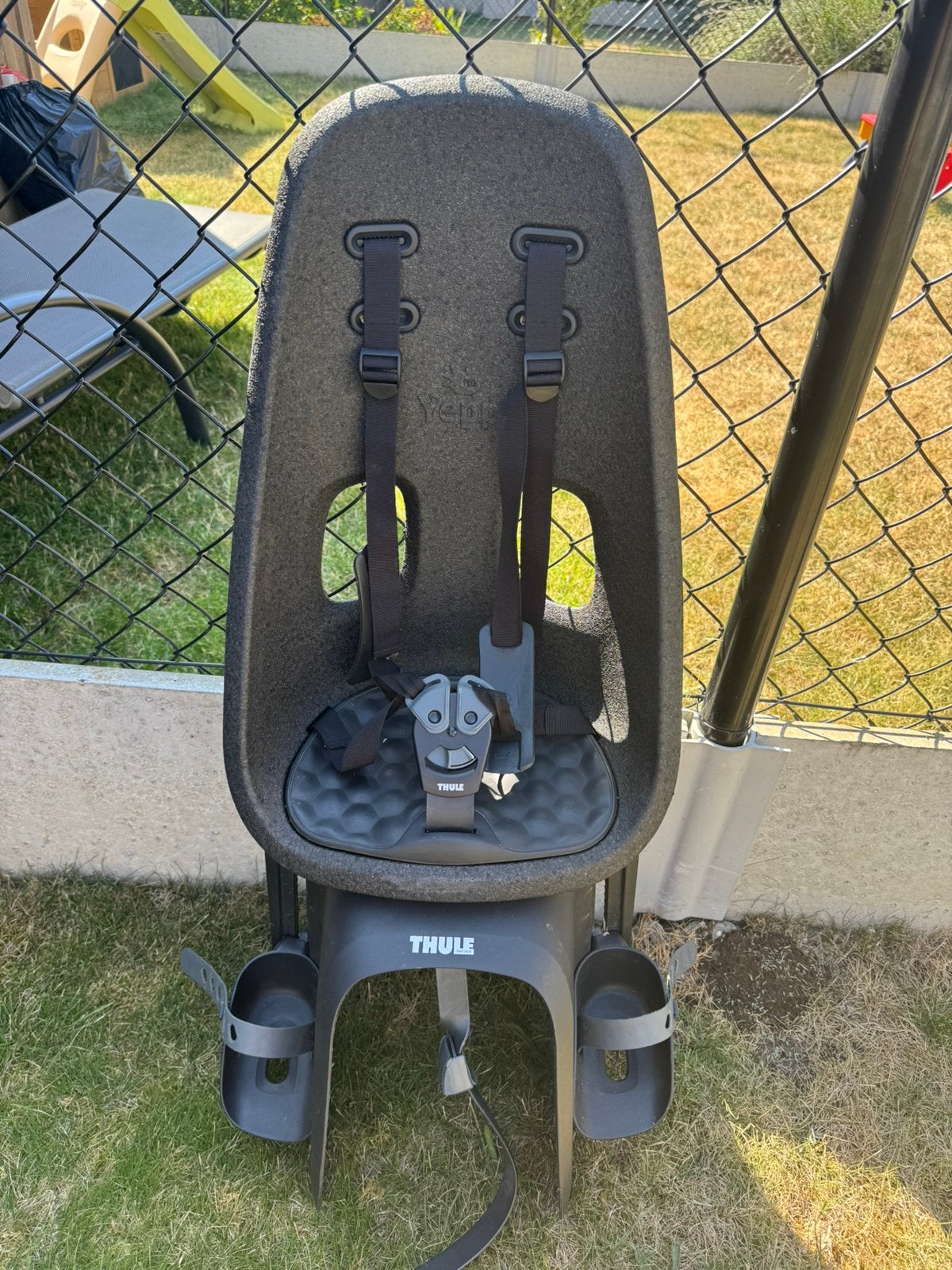 Thule Yepp fietsstoel, Vélos & Vélomoteurs, Repose-pieds, 9 à 36 kg, Enlèvement, Utilisé