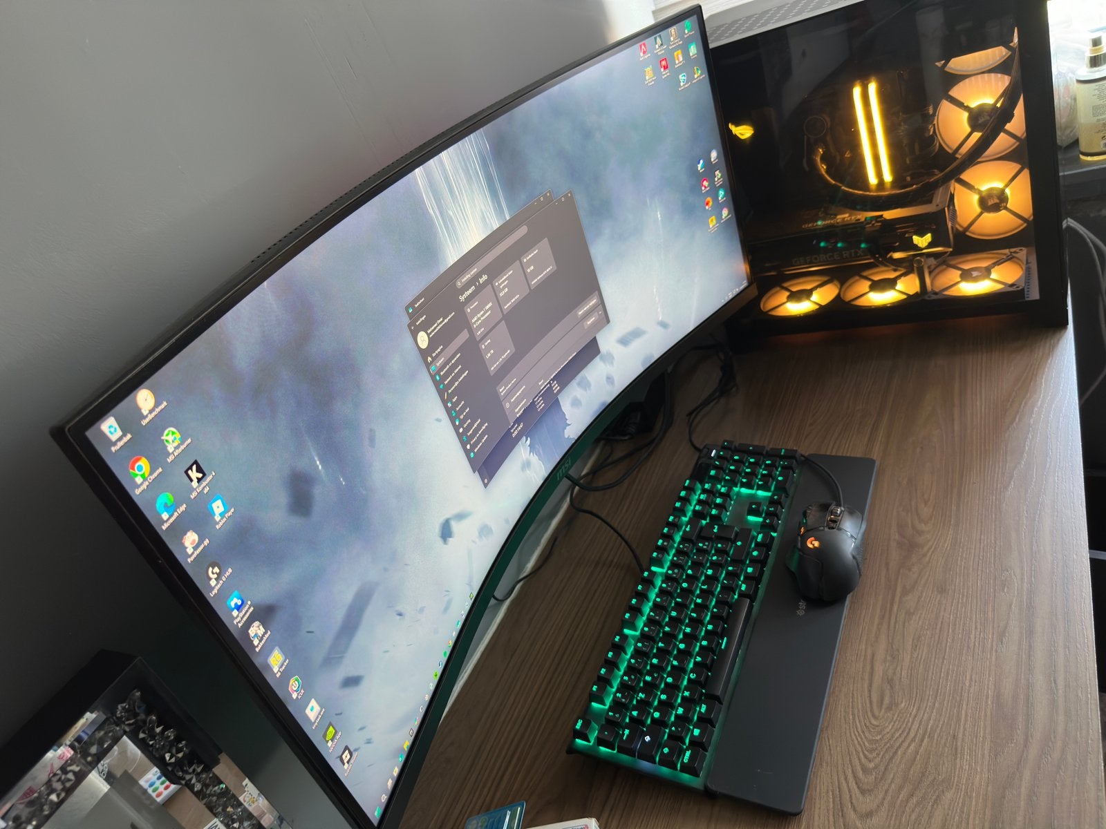 Gaming pc Ryzen 7, rtx 4070 ti, 32 GB, Avec carte vidéo, Comme neuf, 4 Ghz ou plus