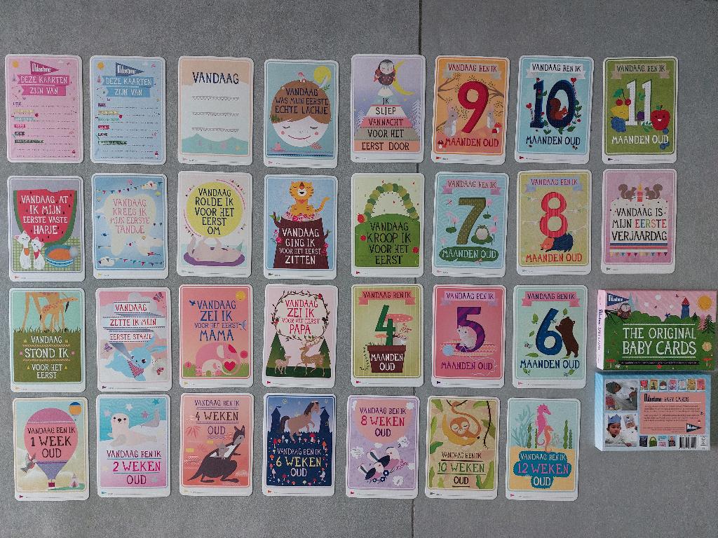 Cartes pour bébés et cartes pour bébés Milestones, Enlèvement, Neuf, Cadeau d'accouchement