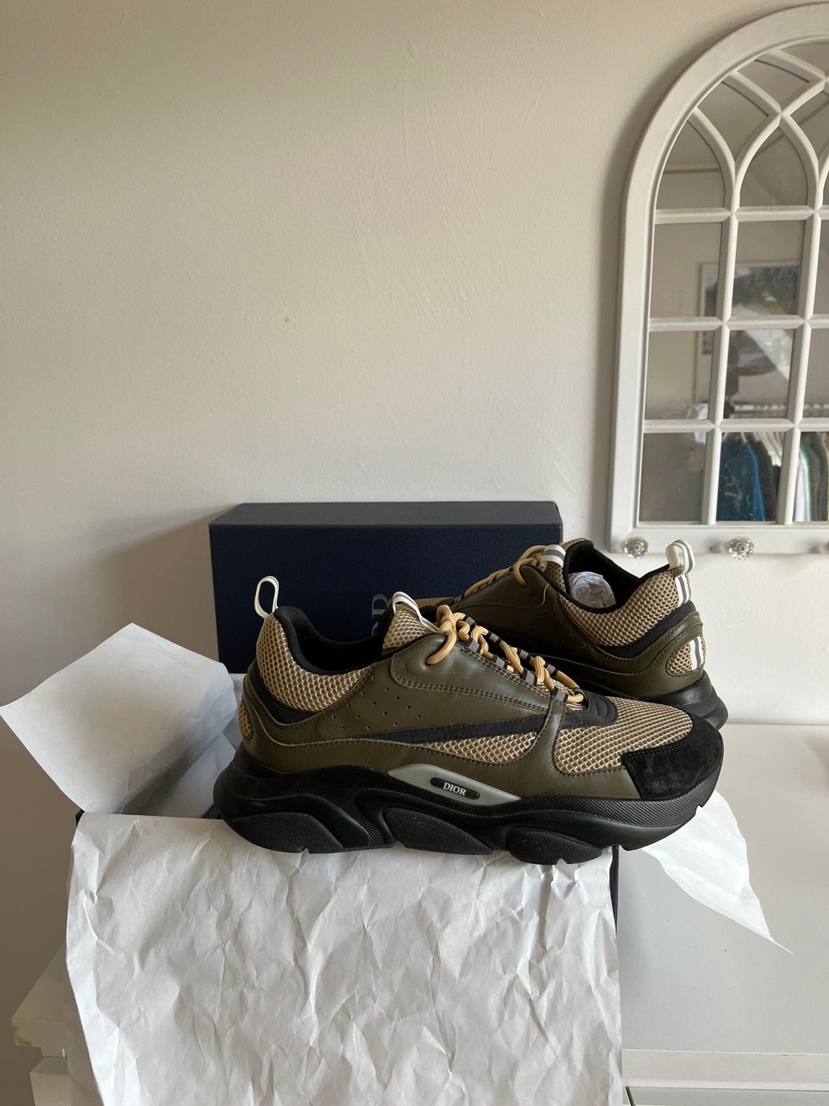 Basket Dior B22 kaki taille 45, Neuf, Enlèvement ou Envoi, Autres couleurs, Baskets