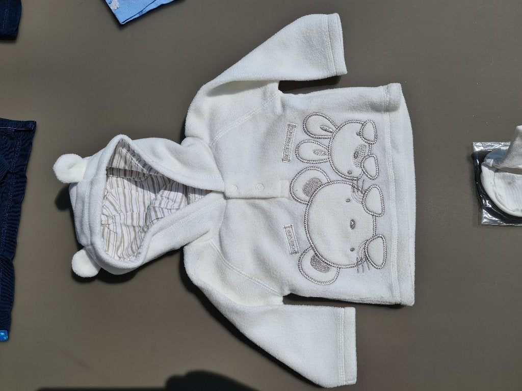 warme hoody, pull, trui met kap, Newborn 56, Enfants & Bébés, Vêtements de bébé | Taille 56, Enlèvement, Comme neuf