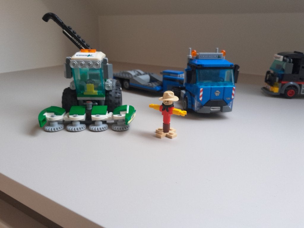 LEGO CITY vrachtwagen oplegger en hakselaar, Ophalen, City, Lego, Zo goed als nieuw