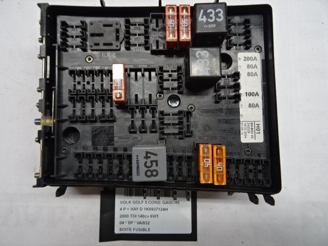 ZEKERINGKAST Volkswagen Golf V (1K1) (1K0937124H), Auto-onderdelen, Gebruikt, Volkswagen