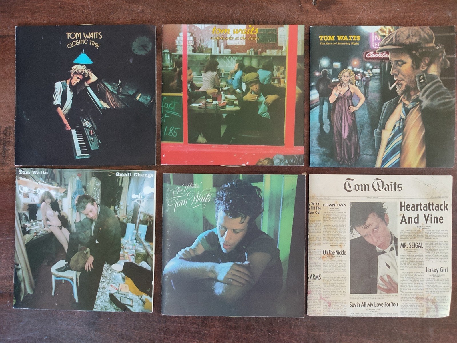 5x CD : TOM WAITS (CD + inlayboekje, geen doosje/rugzijde), Cd's en Dvd's, Ophalen of Verzenden