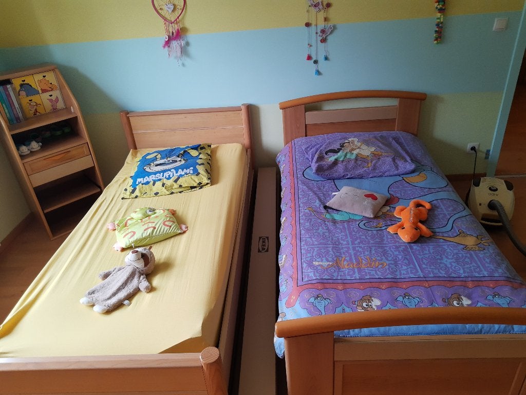 eenpersoonsbed met lade, Ophalen, Gebruikt, 90 cm, Eenpersoons