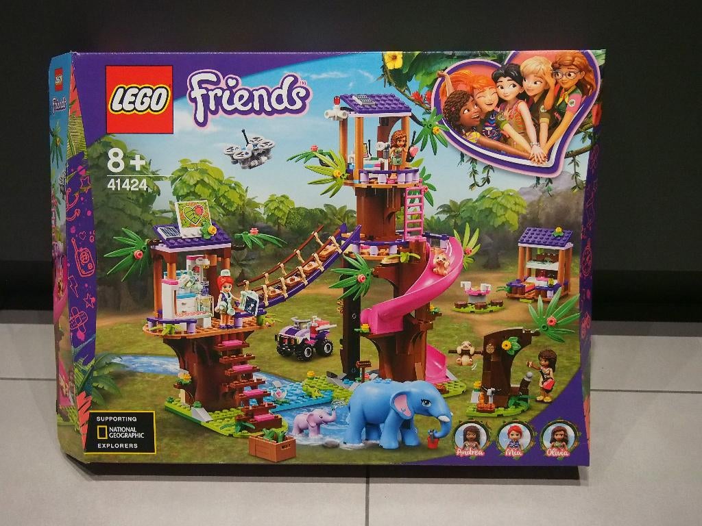 Lego Friends set 41424 Boomhut Reddingsbasis, Kinderen en Baby's, Speelgoed | Duplo en Lego, Zo goed als nieuw, Lego, Complete set