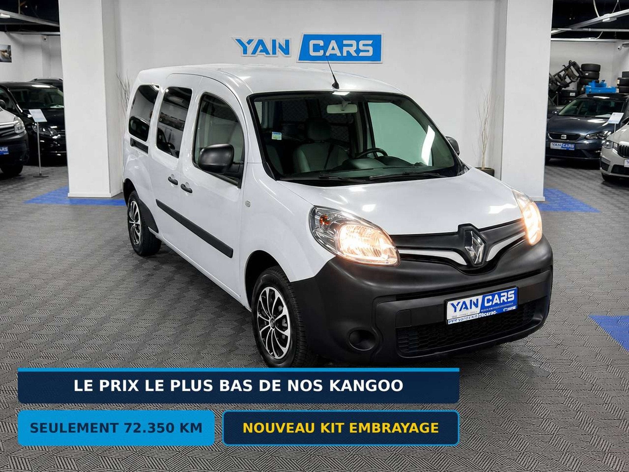 Renault Kangoo PRIX BAS | Garantie 1an | 72 350km | Fiable, 1330 kg, Achat, Euro 6, 2 places