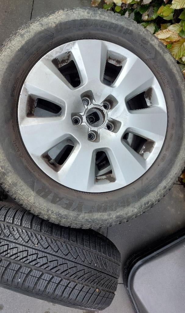 Aluminiumvelgen + winterbanden Audi A6, Auto-onderdelen, Ophalen, Gebruikt, 16 inch, Banden en Velgen