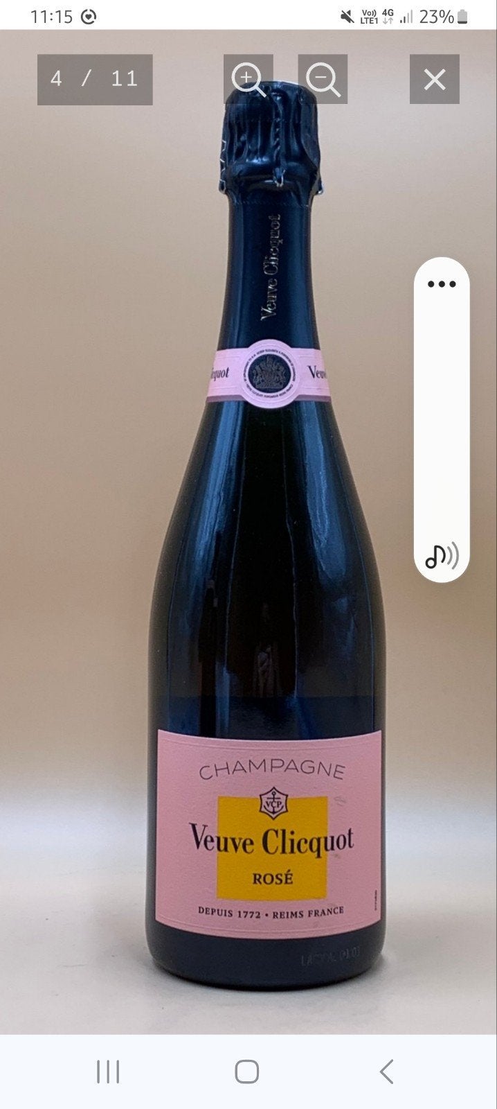 champagne veuve clicquot rosé, Collections, Enlèvement ou Envoi, Champagne