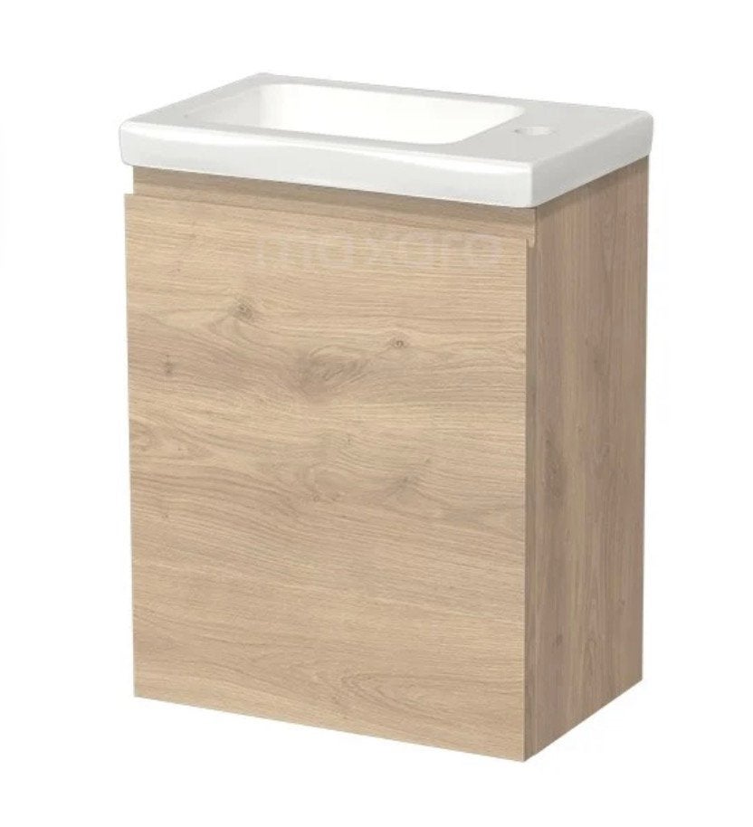 # Toiletmeubel (zonder wastafel) lichtbruin eiken, nieuw! #, Ophalen, Minder dan 50 cm, Overige typen, Nieuw