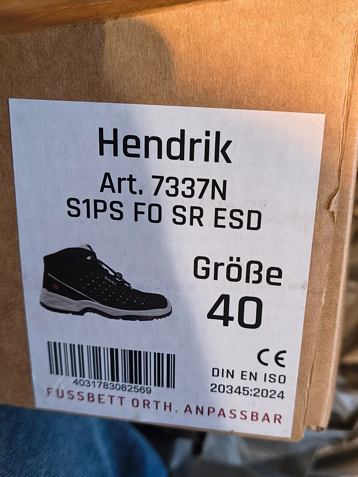 chaussures de Sécurité 40/41, Enlèvement