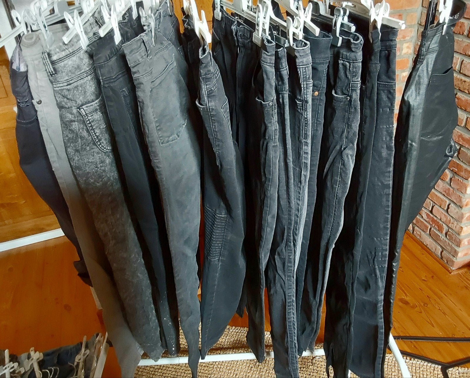 Set van 26 jeans in zwart, grijs, blauw, andere kleuren t 40, Overige kleuren, Ophalen of Verzenden, W30 - W32 (confectie 38/40)
