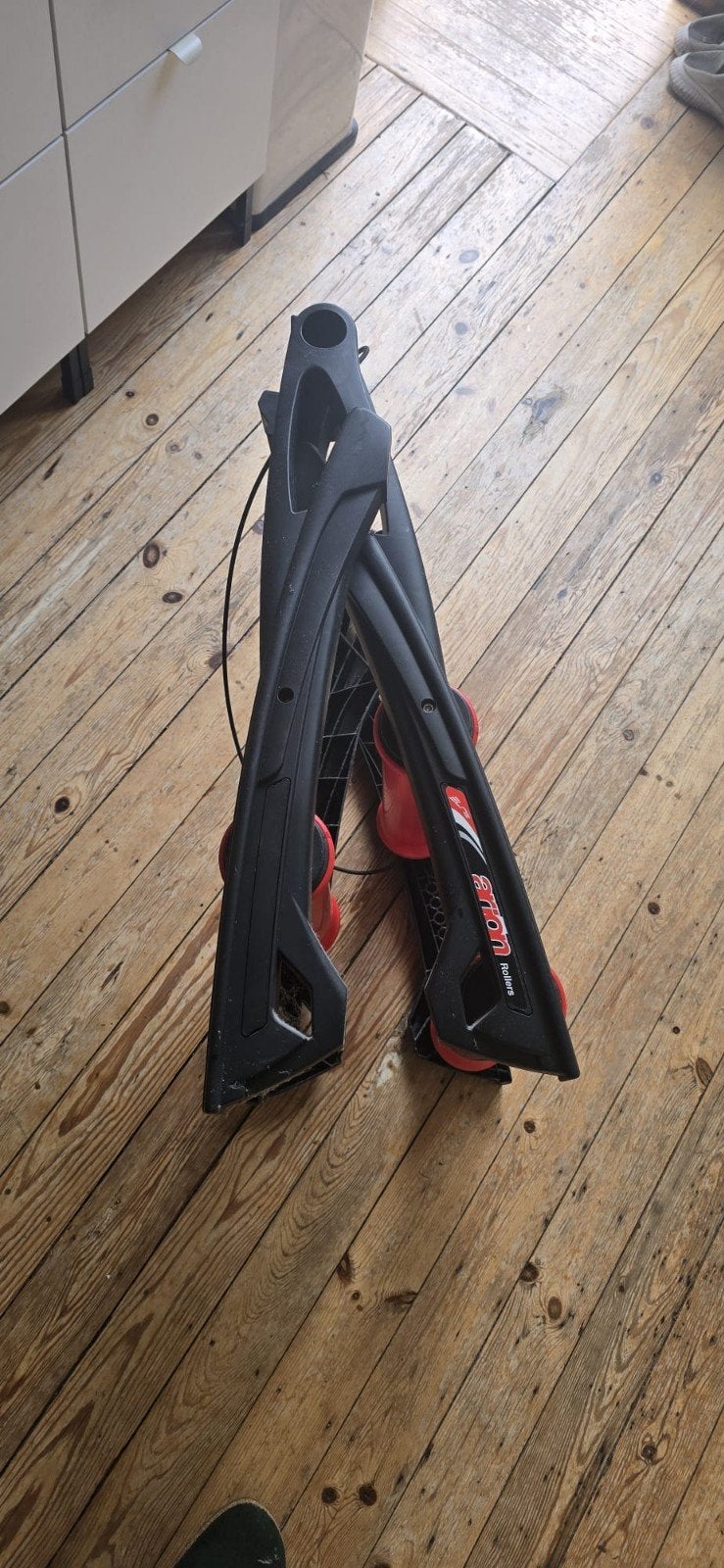 Hometrainer op de fiets