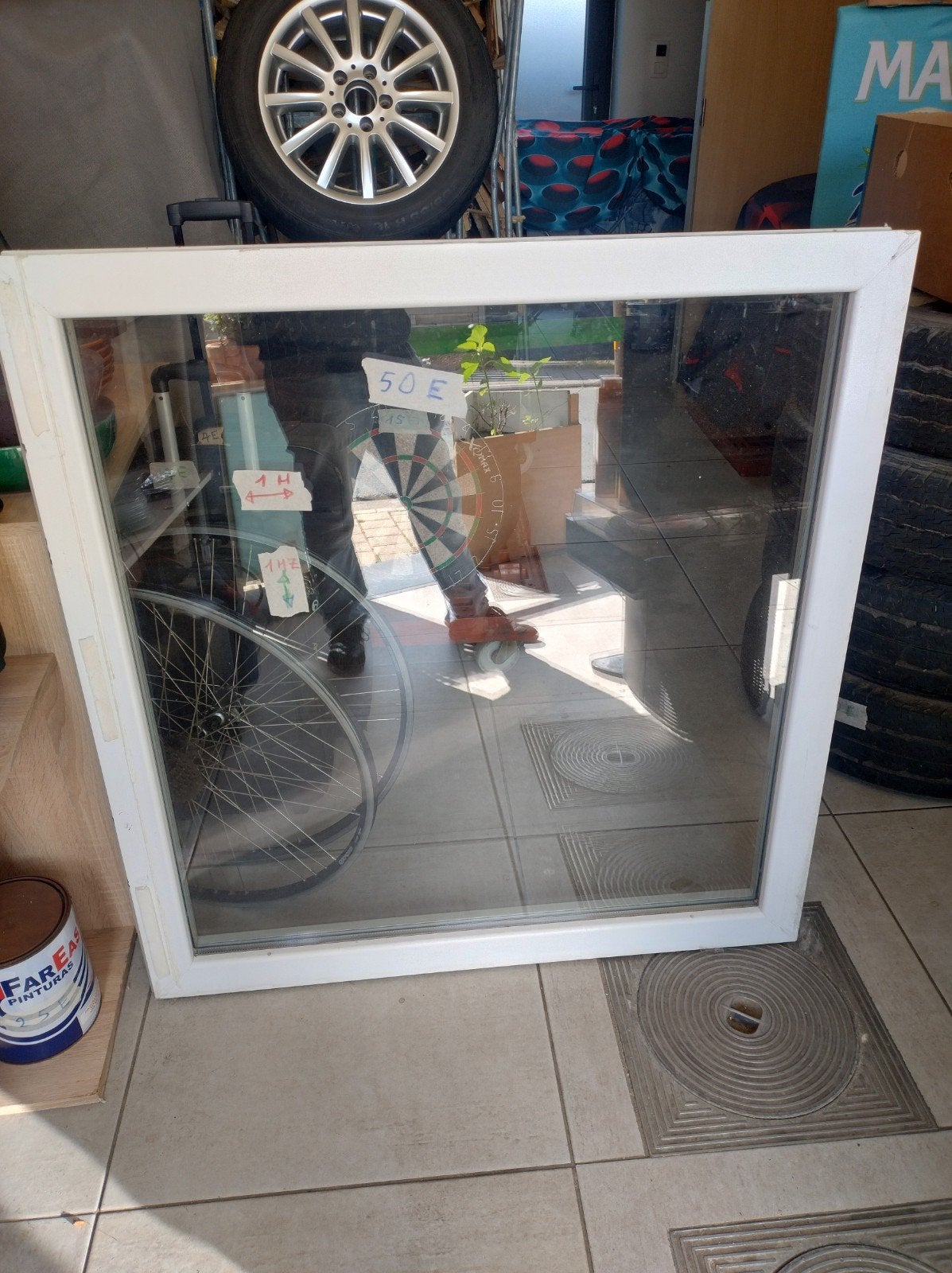 1M B 1M 7 Cm H- Dubbel Glas Perfecte Staat Prijs 50 Euro ., Ophalen, Gevelraam of Ruit, 80 tot 120 cm, 80 tot 120 cm