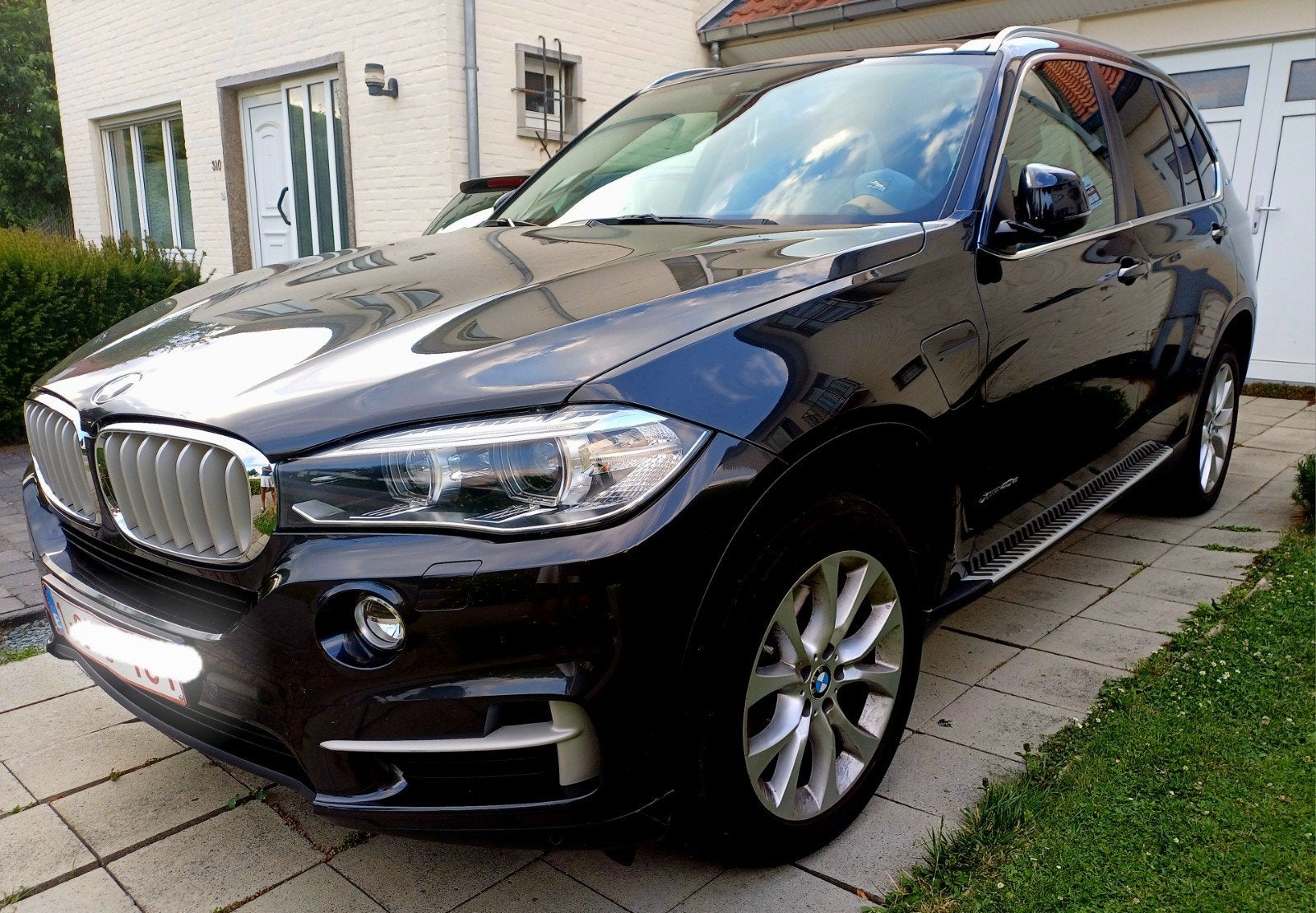 BMW X5 xDrive40e Hybride FULL OPTIONS. Entretien OK, Autos, 77 g/km, Carnet d'entretien, Bleu, 5 portes
