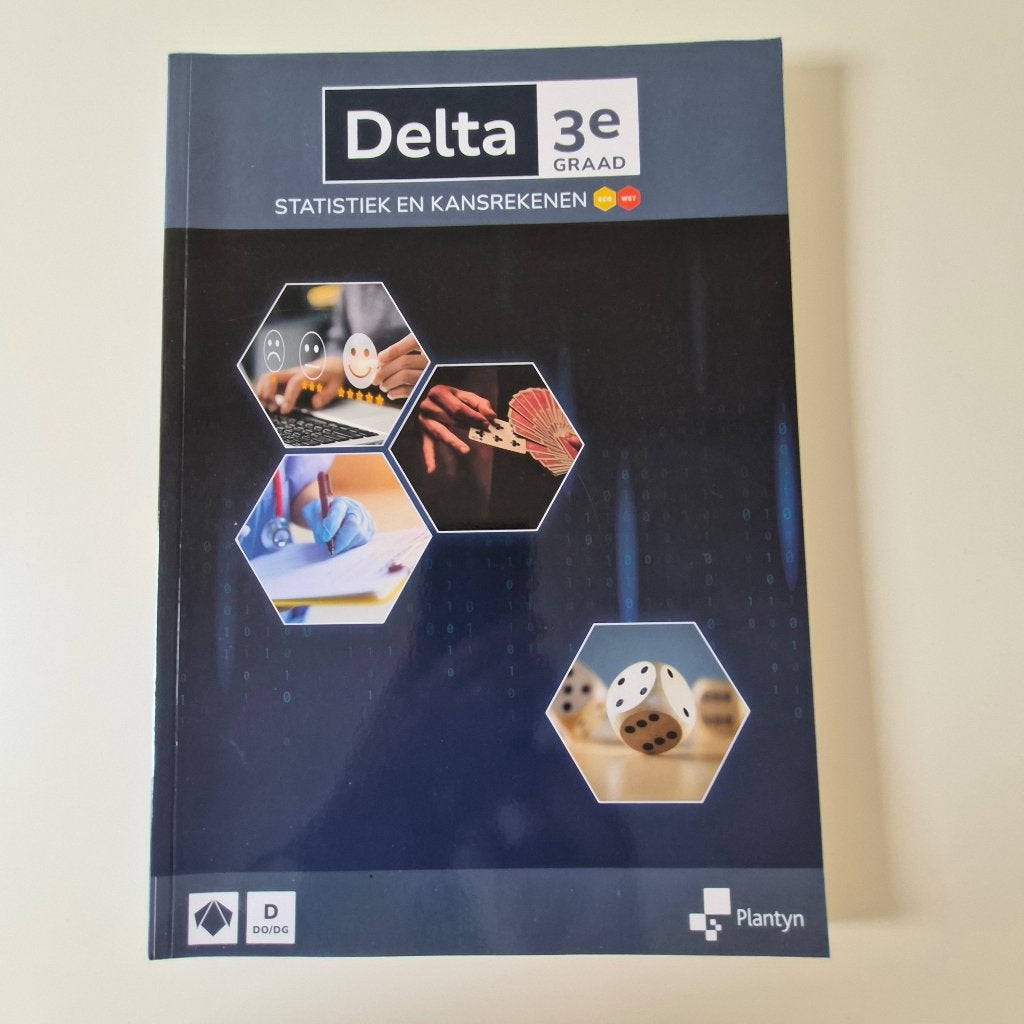 Delta 3, Statistiek en kansrekenen, Livres, Livres scolaires, Enlèvement ou Envoi, Plantyn, Comme neuf, Secondaire