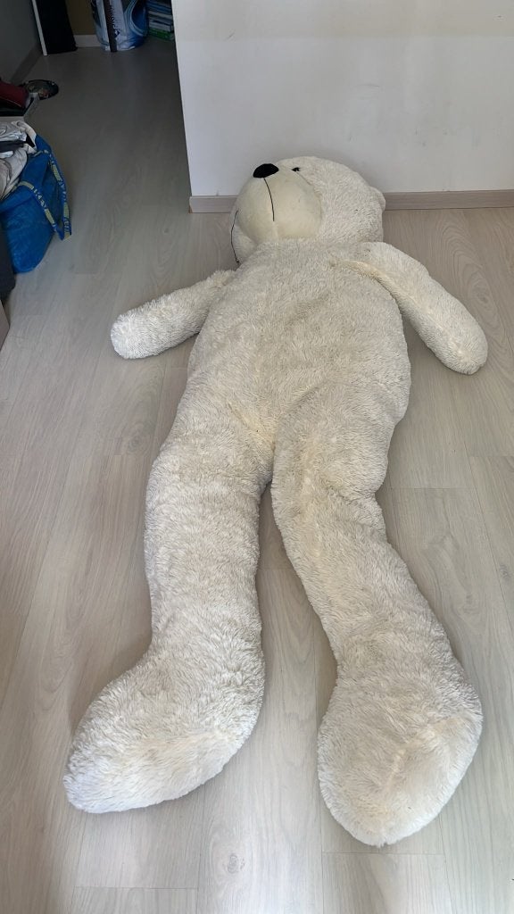 Grote witte knuffelbeer, Kinderen en Baby's, Ophalen, Gebruikt, Overige karakters, Beer