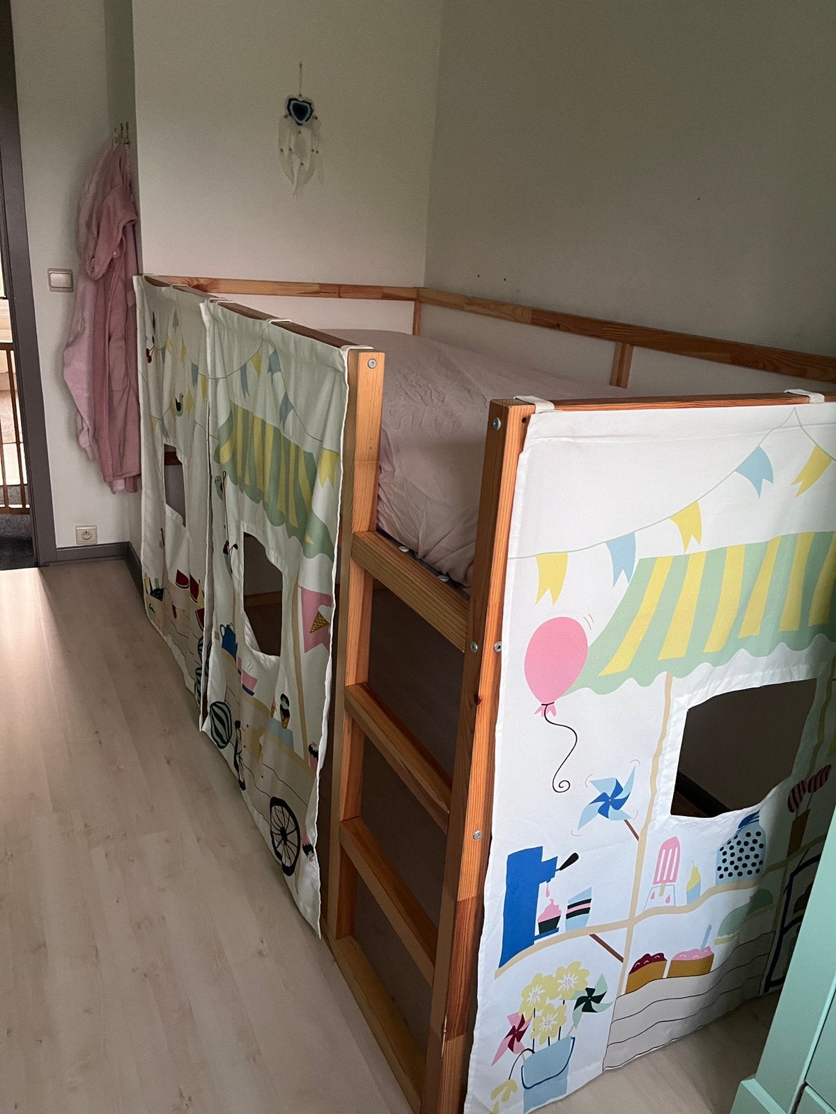 Kinderbed - hoogslaper IKEA, Enlèvement, Comme neuf, Lit mezzanine