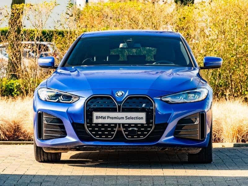 BMW i4 eDrive35, Auto's, Blauw, 5 deurs, Parkeersensor, 286 pk