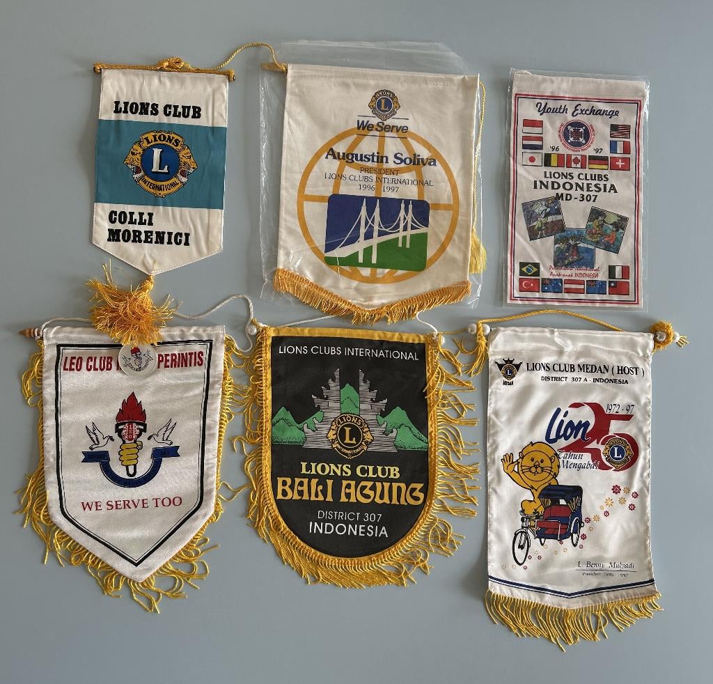 6 drapeaux LIONS, Enlèvement ou Envoi, Neuf