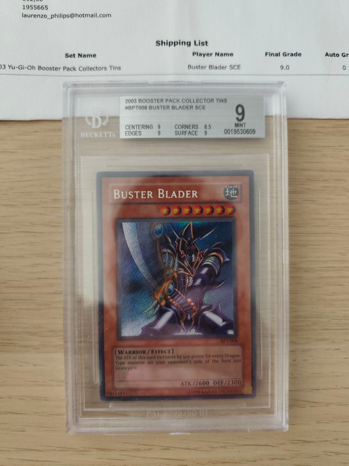 Buster Blader #BPT008 Grade 9, Ophalen, Losse kaart