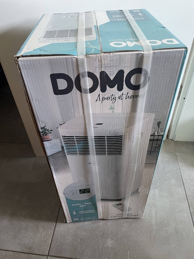 Domo mobiele airco DO1034A, Ophalen, Energieklasse A of zuiniger, Nieuw, 3 snelheden of meer