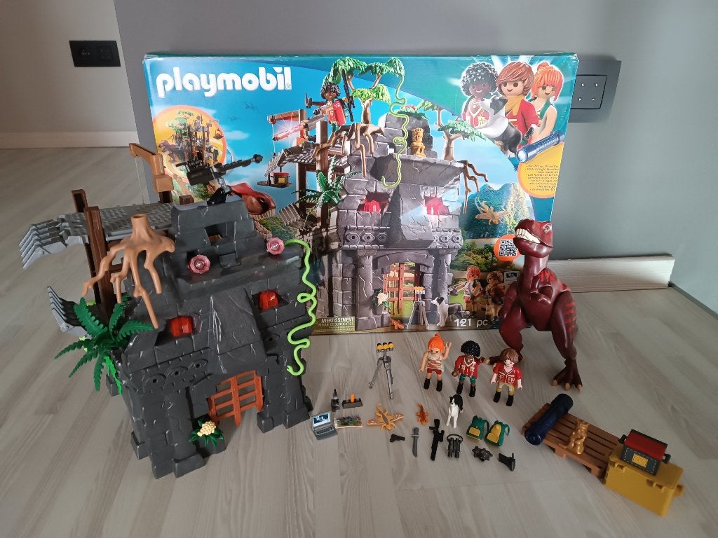 PLAYMOBIL Dinos Basiskamp, Gebruikt, Gebouw, Complete set, Ophalen of Verzenden