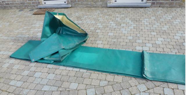 Bâche 8,70m x 4,40m, Enlèvement, Utilisé, Couverture de piscine
