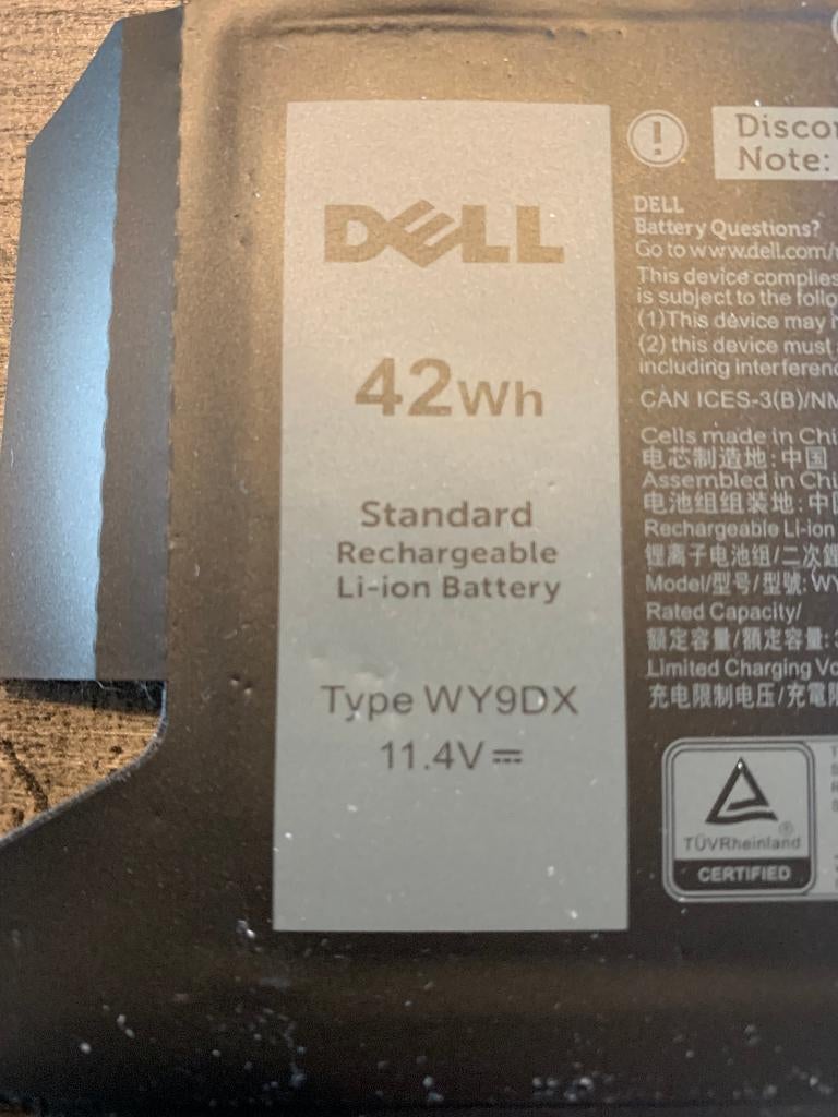 3 x DELL Batteri, Computers en Software, Verzenden, Gebruikt, DELL