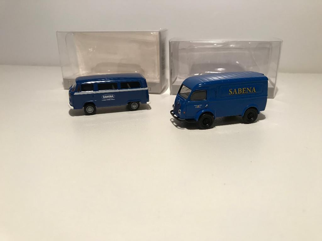 SABENA - VW T2 + RENAULT GOELETTE - BREKINA - 1:87, Verzenden, Nieuw, Bus of Vrachtwagen, Brekina